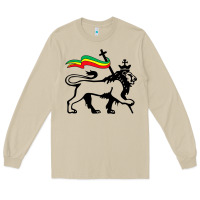 Mushroom Rasta Lion of Judah Rastafarian Reggae Lion and Christian Long Sleeve Tee - longCreatives