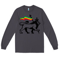 Smoke Rasta Lion of Judah Rastafarian Reggae Lion and Christian Long Sleeve Tee - longCreatives