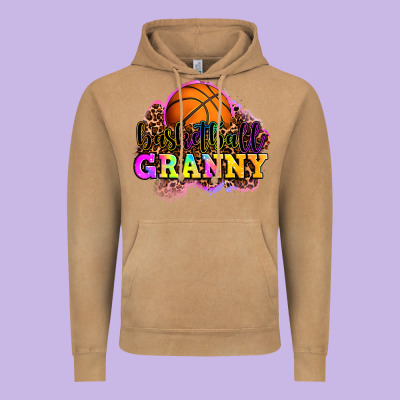 Basketball Granny Vintage Hoodie Designed By Oliviacreatesart