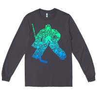 Smoke Ice Hockey Goalie Hockey Player Youth Men Kids Boys Long Sleeve Tee - longCreatives