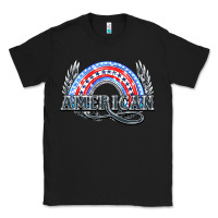 Black American rainbow Classic Tee - HowdyJamesFarm