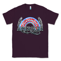 Plum American rainbow Classic Tee - HowdyJamesFarm