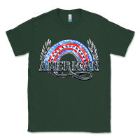 Sports Green American rainbow Classic Tee - HowdyJamesFarm