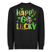Black happy go lucky Heavyweight Sweatshirt - Artiststas
