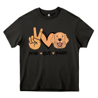 Asphalt Peace Love Golden Heavy Core Tee - Bettercallsaul