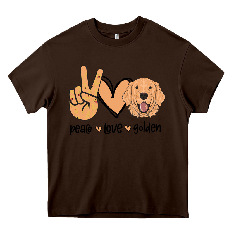 Peace Love Golden Heavy Core Tee by Bettercallsaul | Teevron