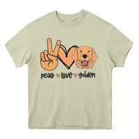 Mossy Peace Love Golden Heavy Core Tee - Bettercallsaul