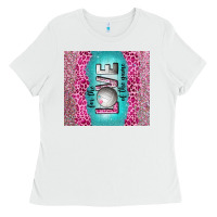 White for the love of the game with volleyball tumbler tbs Ladies Tee - TumblerDesignByShophia