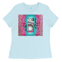 Baby Blue for the love of the game with volleyball tumbler tbs Ladies Tee - TumblerDesignByShophia
