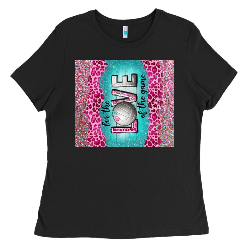 For The Love Of The Game With Volleyball Tumbler Tbs Ladies Tee by TumblerDesignByShophia | Teevron