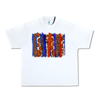 White Basketball brushstroke Urban Heavy Tee - HowdyJamesFarm