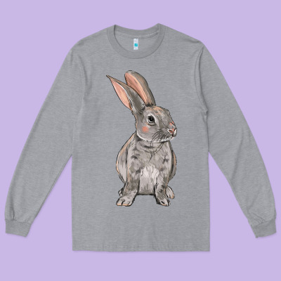 Easter Bunny Long Sleeve Tee Designed By Oliviacreatesart