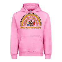 Fuchsia Pink back to school rainbow hello sixth grade Urban Hoodie - AdoDesignShop