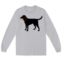 Moon Dust Labrador Retriever Fetch, Black Lab Play Ball Long Sleeve Tee - longCreatives