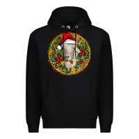 Black Christmas Goat Premium Hoodie - RanaPortraitStore