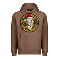 Chestnut Christmas Goat Premium Hoodie - RanaPortraitStore