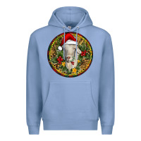 Colony Blue Christmas Goat Premium Hoodie - RanaPortraitStore