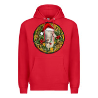 Red Christmas Goat Premium Hoodie - RanaPortraitStore