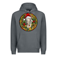 Rock Christmas Goat Premium Hoodie - RanaPortraitStore