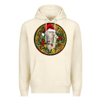 Sandshell Christmas Goat Premium Hoodie - RanaPortraitStore