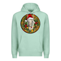 Seafoam Christmas Goat Premium Hoodie - RanaPortraitStore