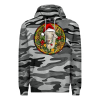 Slate Camo Christmas Goat Premium Hoodie - RanaPortraitStore