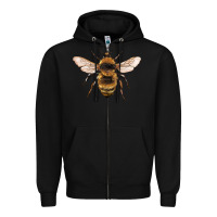 Black bee Zipper Hoodie - Artiststas