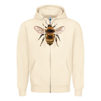 Sandshell bee Zipper Hoodie - Artiststas