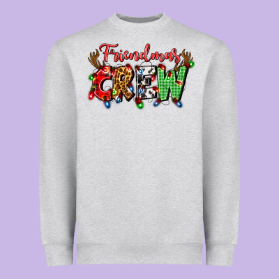 Friendsmas Crew Heavyweight Sweatshirt Designed By Artiststas