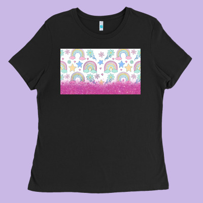 Doodle Doodle Rainbow Ladies Tee Designed By Tumblerdesignbyshophia