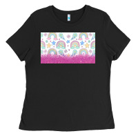 Black doodle doodle rainbow Ladies Tee - TumblerDesignByShophia