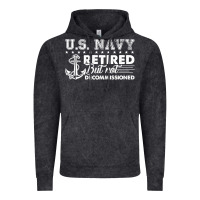 Vintage Black US Navy Retired Shirt Vintage Hoodie - longCreatives