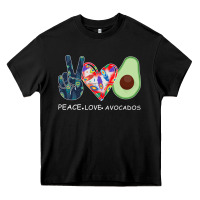 Peace Love Avocados Heavy Core Tee | Teevron
