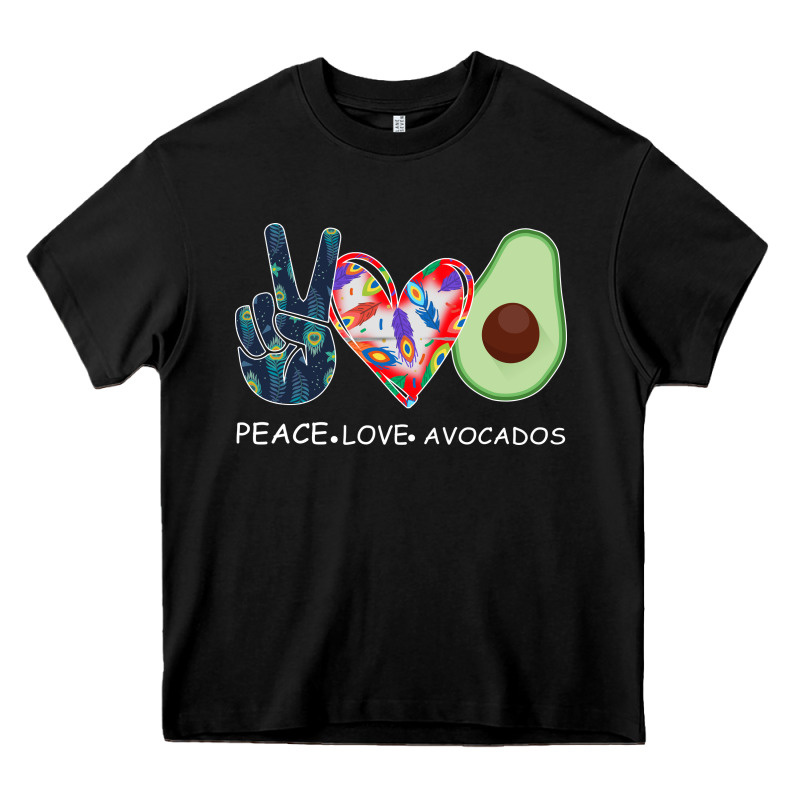 Peace Love Avocados Heavy Core Tee by Bettercallsaul | Teevron