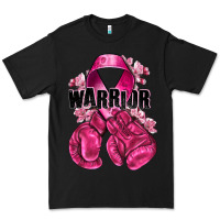 Black Warrior Breast Cancer with boxing gloves Premium Tee - NancyCooperArtShop