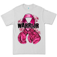Dove Grey Warrior Breast Cancer with boxing gloves Premium Tee - NancyCooperArtShop