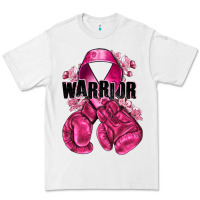 White Warrior Breast Cancer with boxing gloves Premium Tee - NancyCooperArtShop
