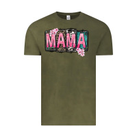 Vintage Olive Mama vibes Mother's Day Vintage Tee - CowGirlArtShop