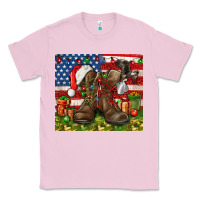 Bubblegum Pink Army Veteran Boots Christmas Tumbler 4th of july Classic Tee - HowdyJamesFarm