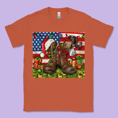 Army Veteran Boots Christmas Tumbler 4th Of July Classic Tee Designed By Howdyjamesfarm