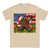 Mushroom Army Veteran Boots Christmas Tumbler 4th of july Classic Tee - HowdyJamesFarm