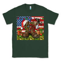 Sports Green Army Veteran Boots Christmas Tumbler 4th of july Classic Tee - HowdyJamesFarm