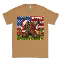 Toasted Coconut Army Veteran Boots Christmas Tumbler 4th of july Classic Tee - HowdyJamesFarm