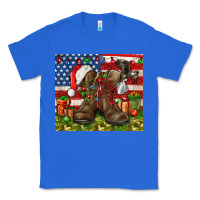 True Royal Army Veteran Boots Christmas Tumbler 4th of july Classic Tee - HowdyJamesFarm