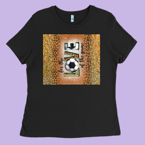 For The Love Of The Game With Soccer Tumbler Tbs Ladies Tee Designed By Tumblerdesignbyshophia