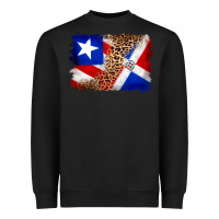 Black puerto rico and dominican republic flag Heavyweight Sweatshirt - Artiststas