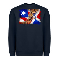 Navy puerto rico and dominican republic flag Heavyweight Sweatshirt - Artiststas
