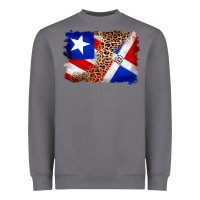 Puerto Rico And Dominican Republic Flag Heavyweight Sweatshirt | Teevron