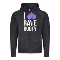 Vintage Black I Love Rave Booty I Heart Rave Tops Vintage Hoodie - longCreatives