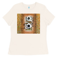 Bone for the love of the game with soccer tumbler tbs Ladies Tee - TumblerDesignByShophia